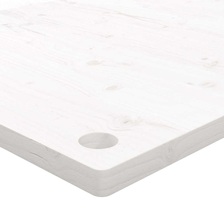 skrivebordsplade 100x60x2,5 cm massivt fyrretræ hvid