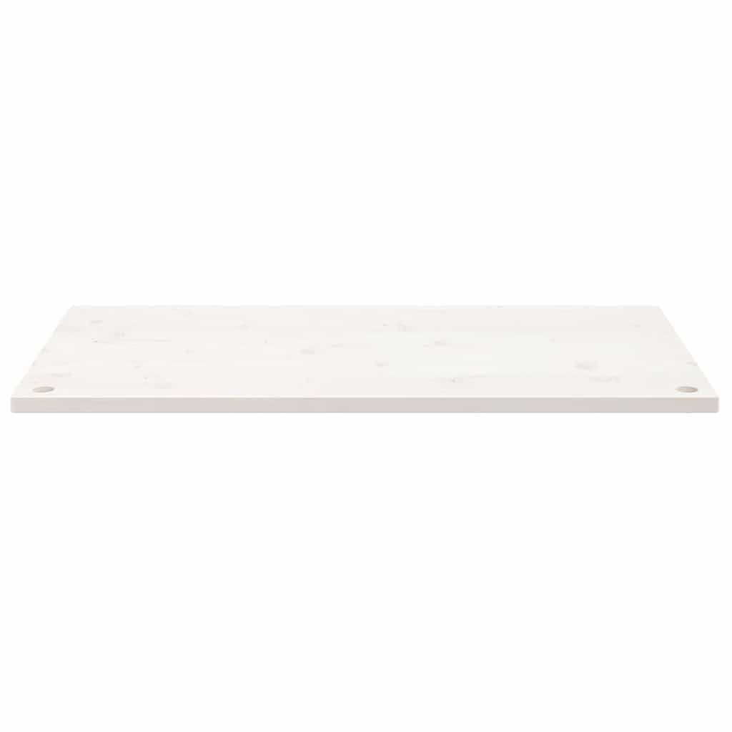 skrivebordsplade 110x60x2,5 cm massivt fyrretræ hvid