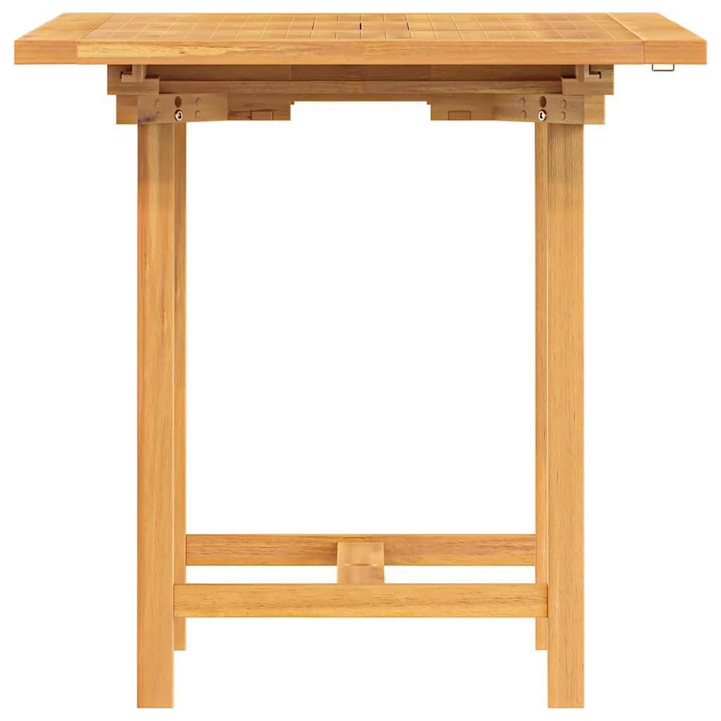 havebord med udtræk 110-160x80x75 cm massivt teaktræ