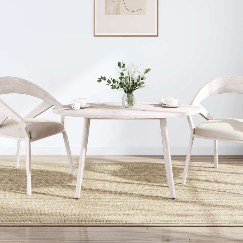 bordplade 110x50x2,5 cm oval massivt fyrretræ hvid