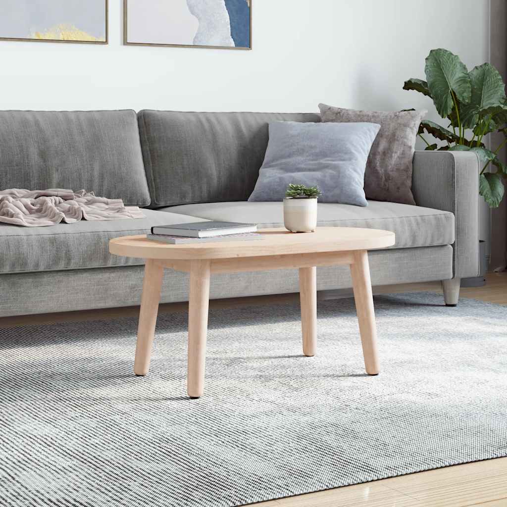 bordplade 80x40x2,5 cm massivt træ ovalt fyrretræ