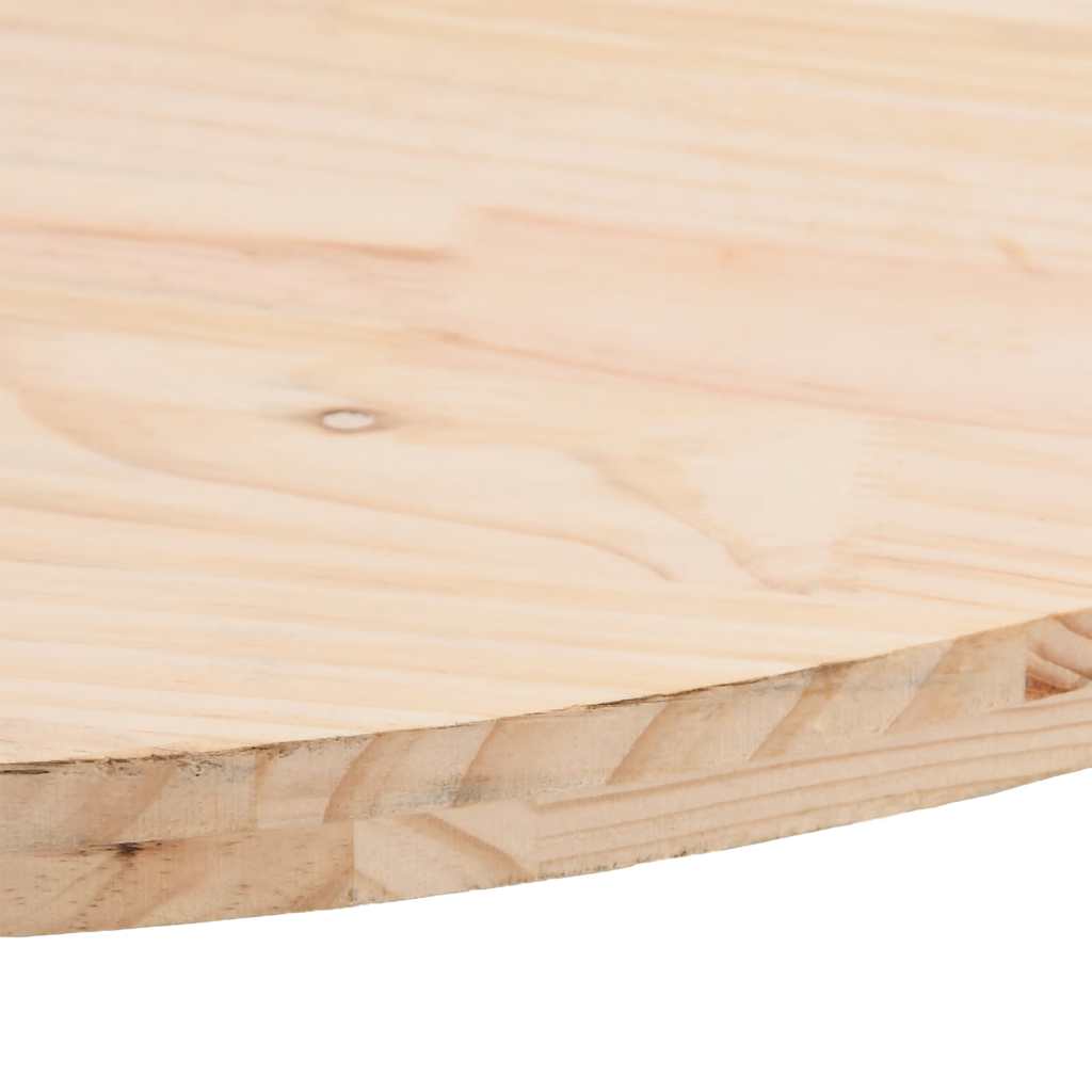 bordplade 90x45x2,5 cm massivt træ ovalt fyrretræ