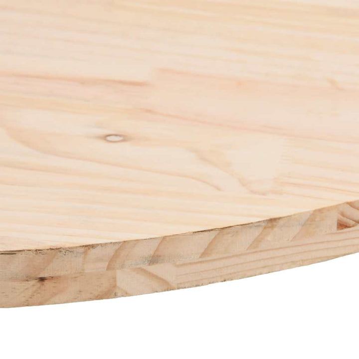 bordplade 90x45x2,5 cm massivt træ ovalt fyrretræ