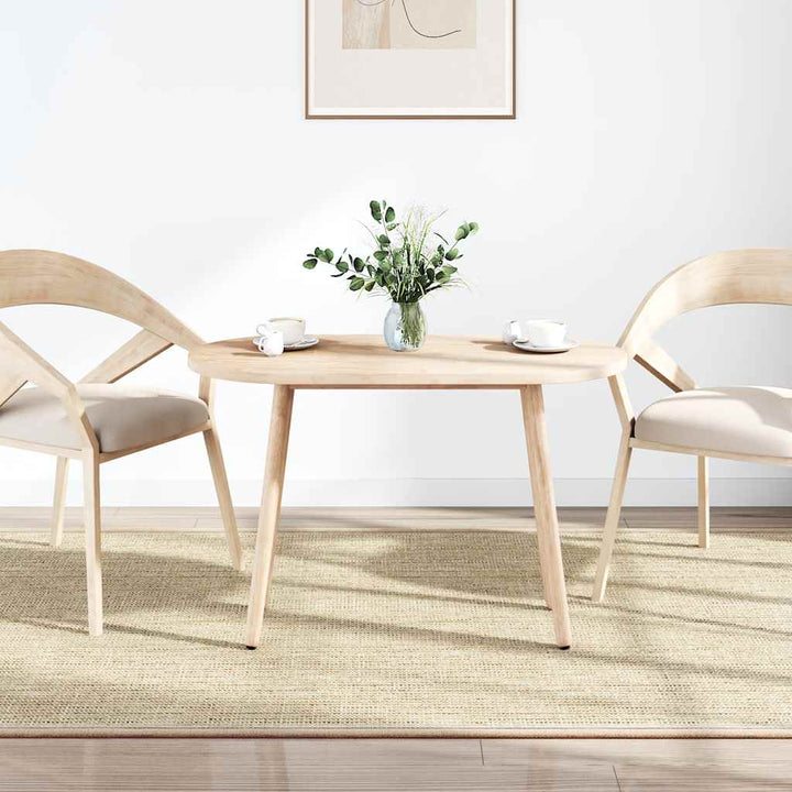 bordplade 100x50x2,5 cm massivt træ ovalt fyrretræ