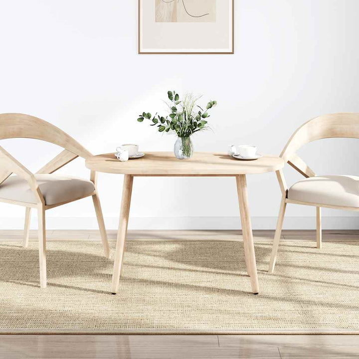 bordplade 110x55x2,5 cm massivt træ fyrretræ oval