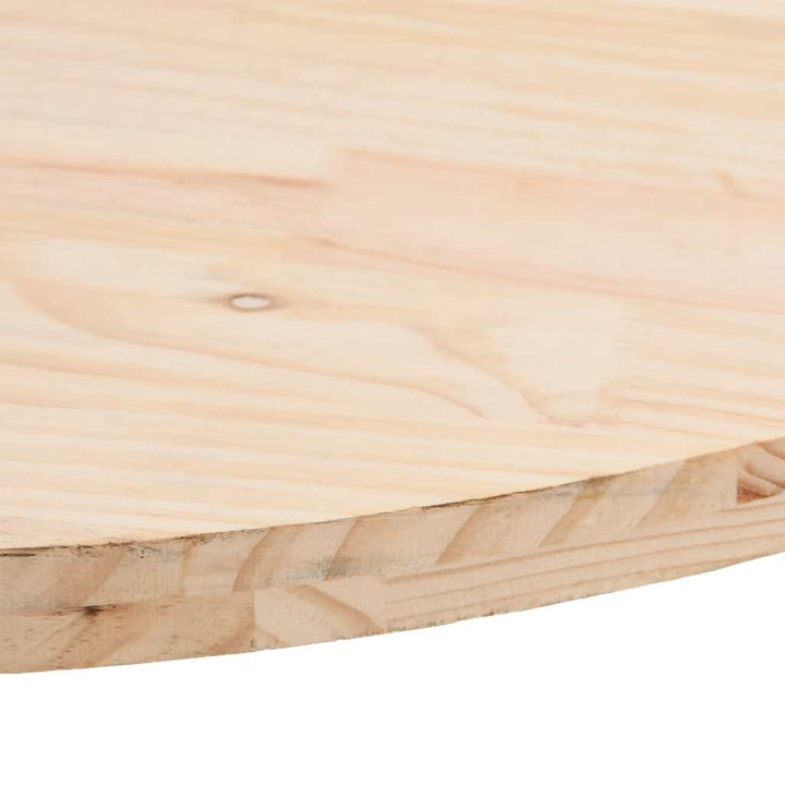 bordplade 110x55x2,5 cm massivt træ fyrretræ oval