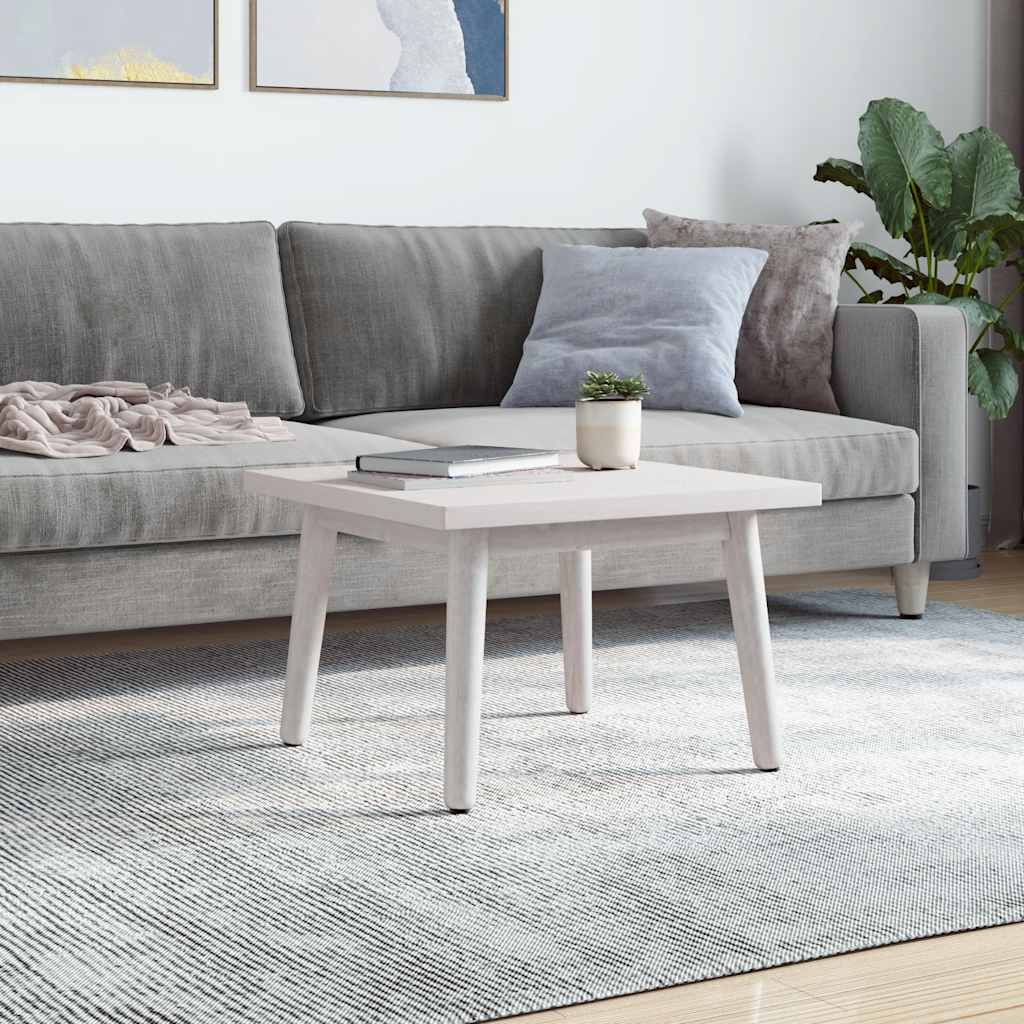 bordplade 60x60x2,5 cm firkantet massivt fyrretræ hvid