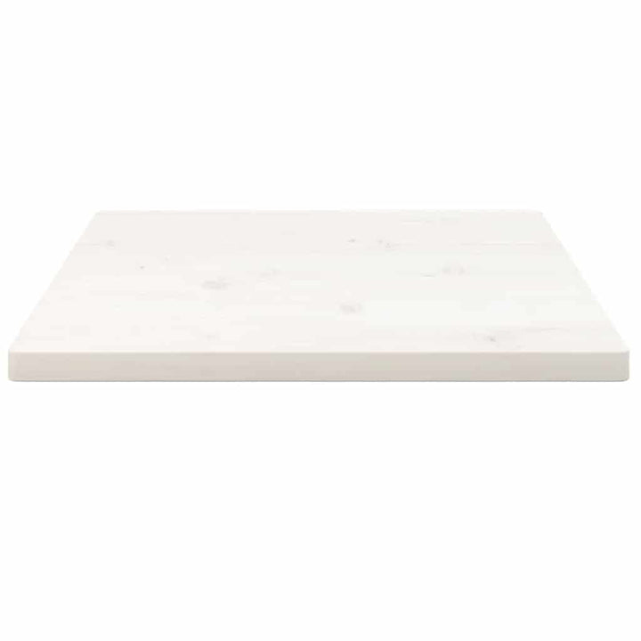 bordplade 60x60x2,5 cm firkantet massivt fyrretræ hvid