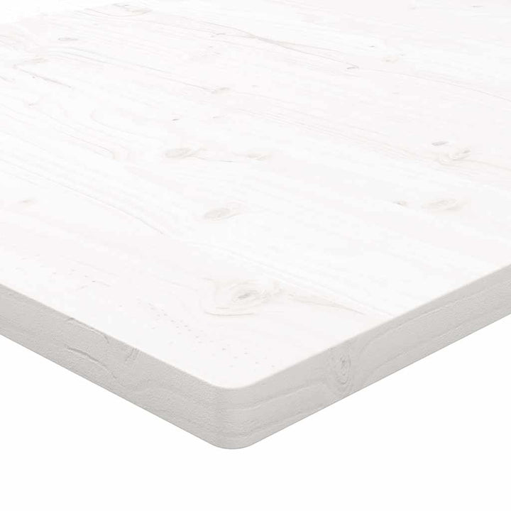 bordplade 60x60x2,5 cm firkantet massivt fyrretræ hvid