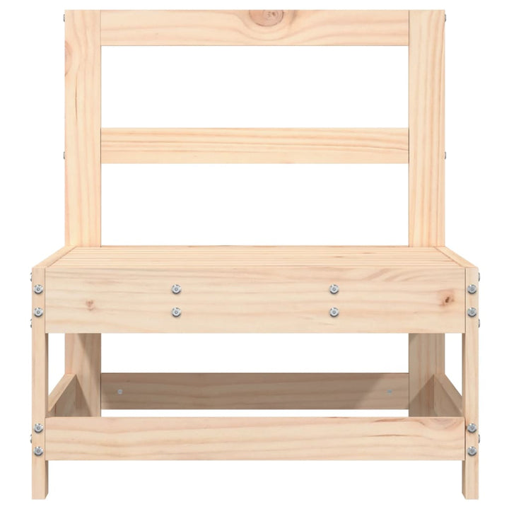 midtermodul til havesofa massivt fyrretræ