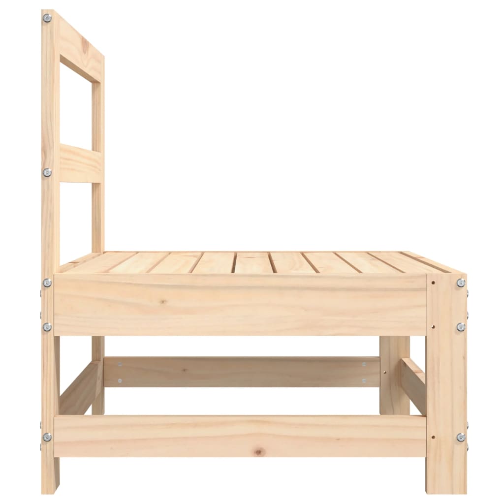 midtermodul til havesofa massivt fyrretræ