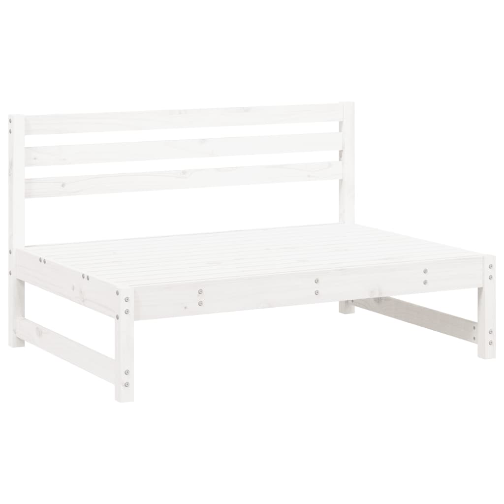 midtermodul til havesofa 120x80 cm massivt fyrretræ hvid