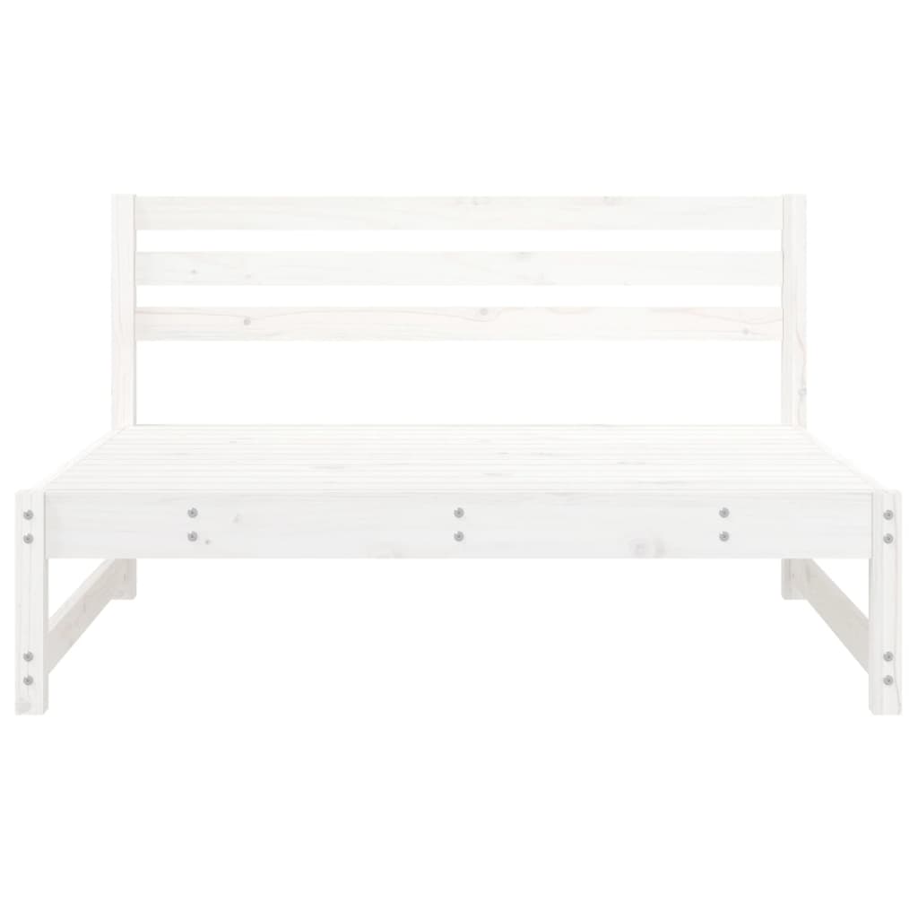 midtermodul til havesofa 120x80 cm massivt fyrretræ hvid