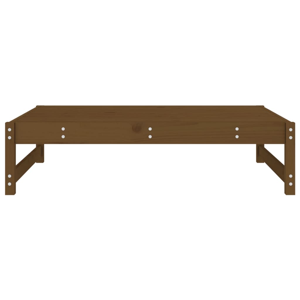 udendørs fodskammel 120x80 cm massivt fyrretræ honningbrun