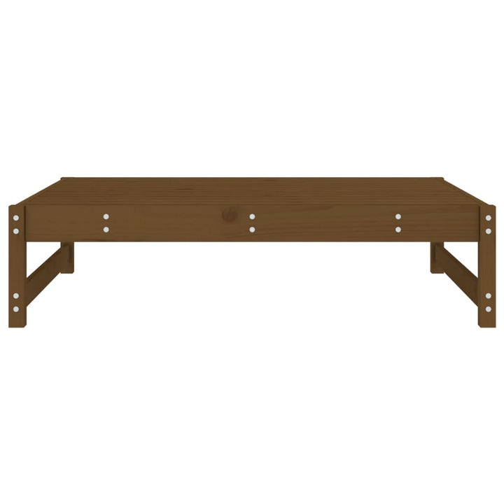 udendørs fodskammel 120x80 cm massivt fyrretræ honningbrun