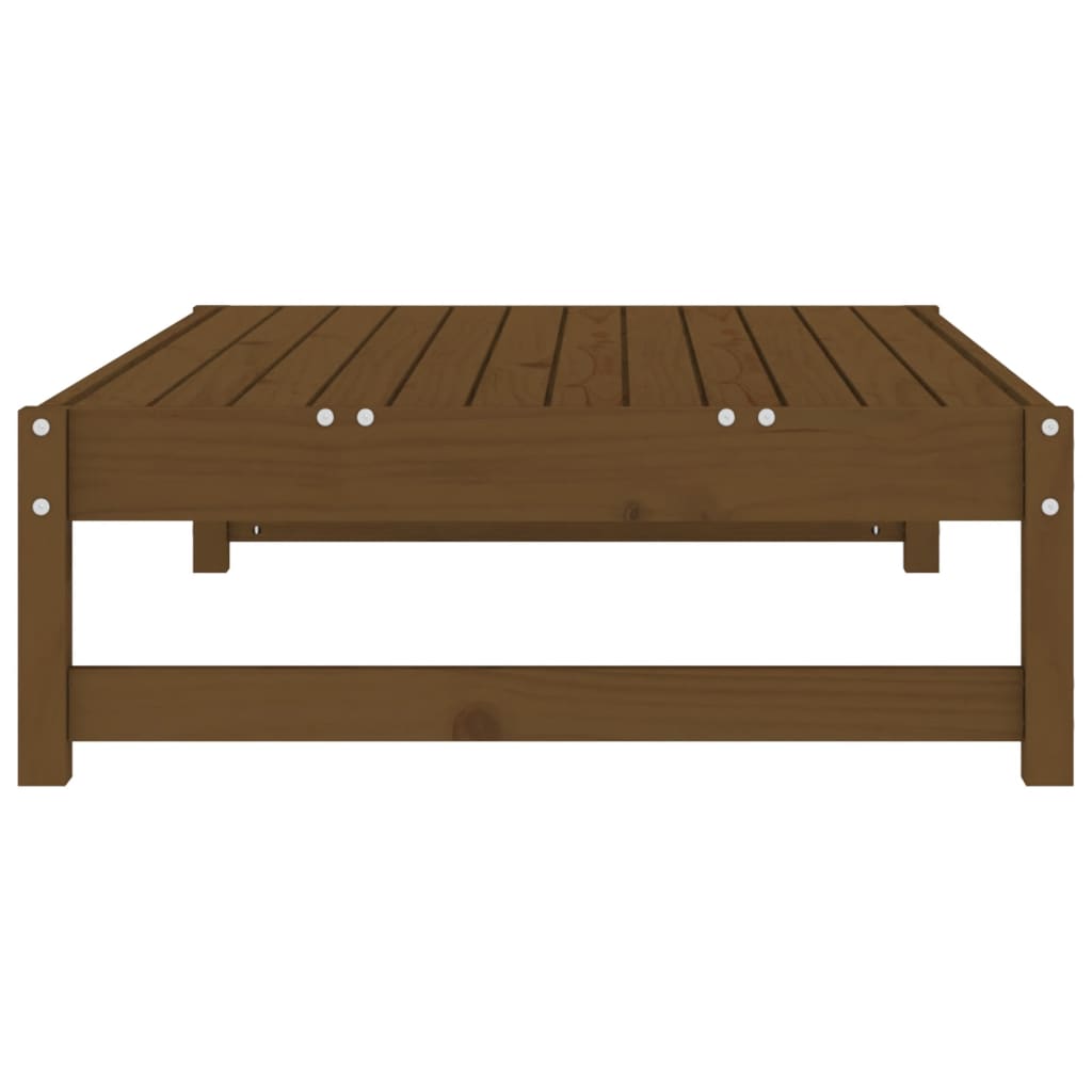 udendørs fodskammel 120x80 cm massivt fyrretræ honningbrun