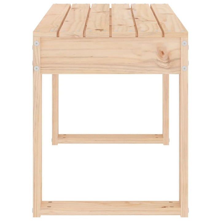 havebænk 80x38x45 cm massivt fyrretræ