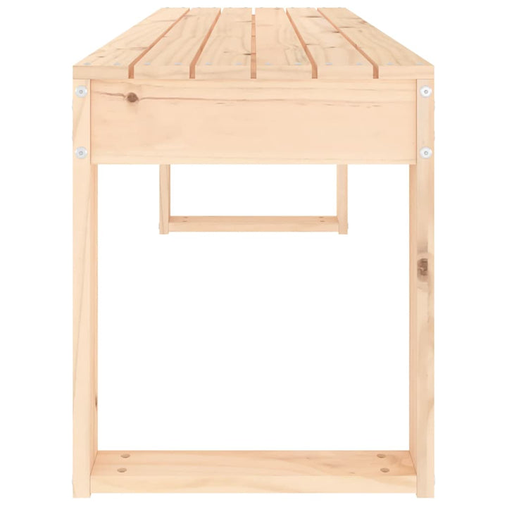 havebænk 110x38x45 cm massivt fyrretræ