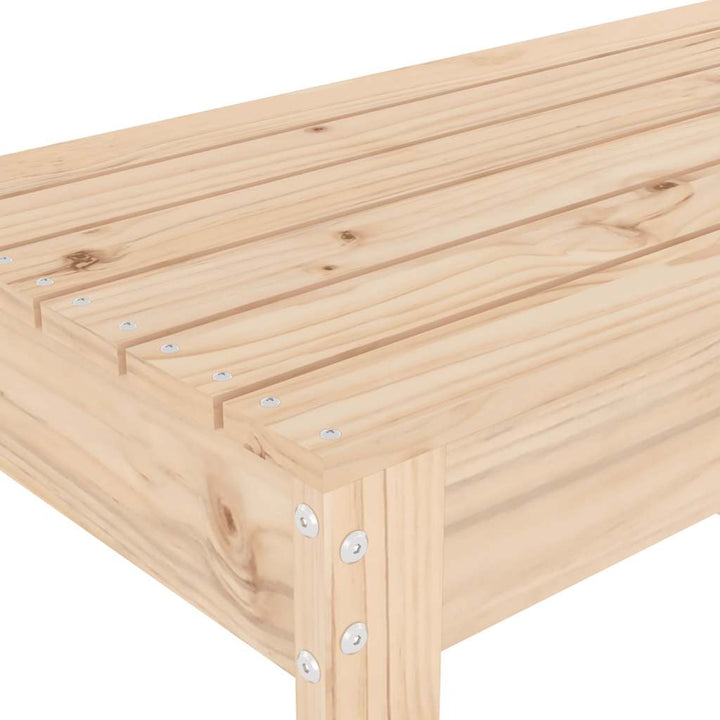 havebænk 110x38x45 cm massivt fyrretræ