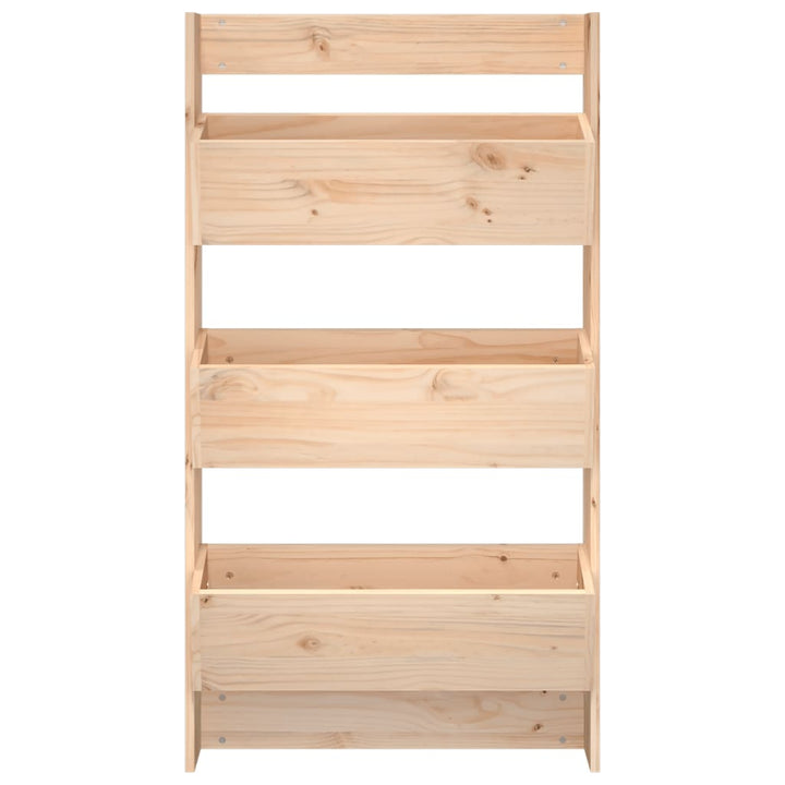 plantevæg 60x18,5x110 cm 3 niveauer massivt fyrretræ
