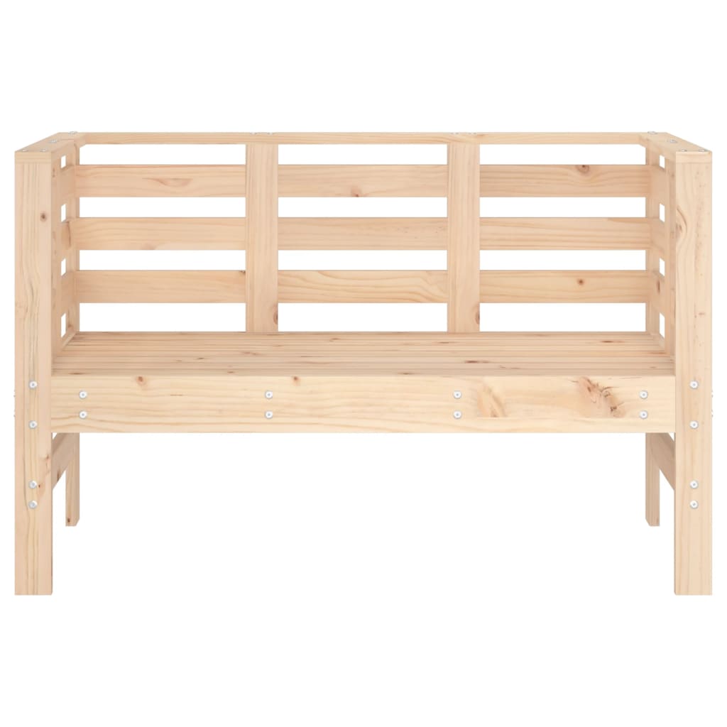 havebænk 111,5x53x71 cm massivt fyrretræ