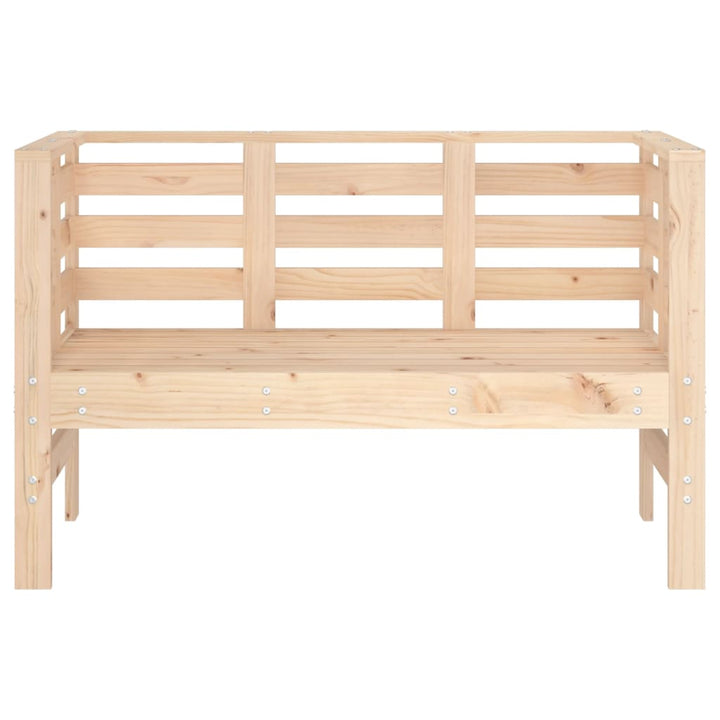havebænk 111,5x53x71 cm massivt fyrretræ