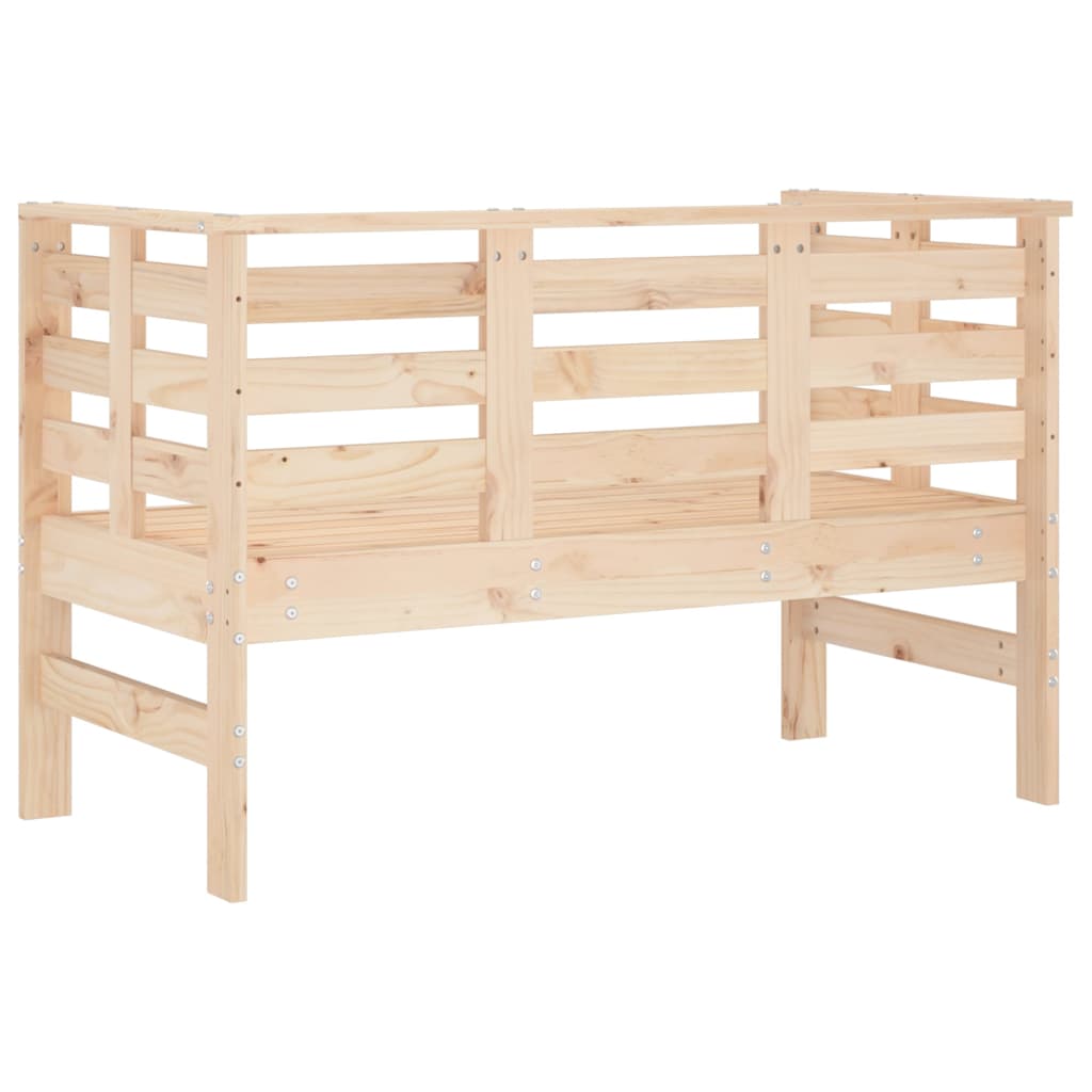 havebænk 111,5x53x71 cm massivt fyrretræ