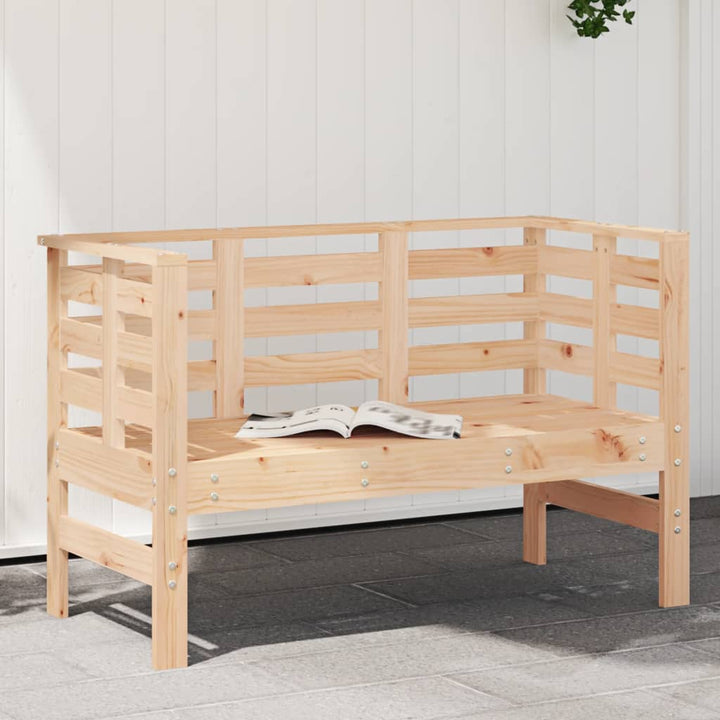 havebænk 111,5x53x71 cm massivt fyrretræ