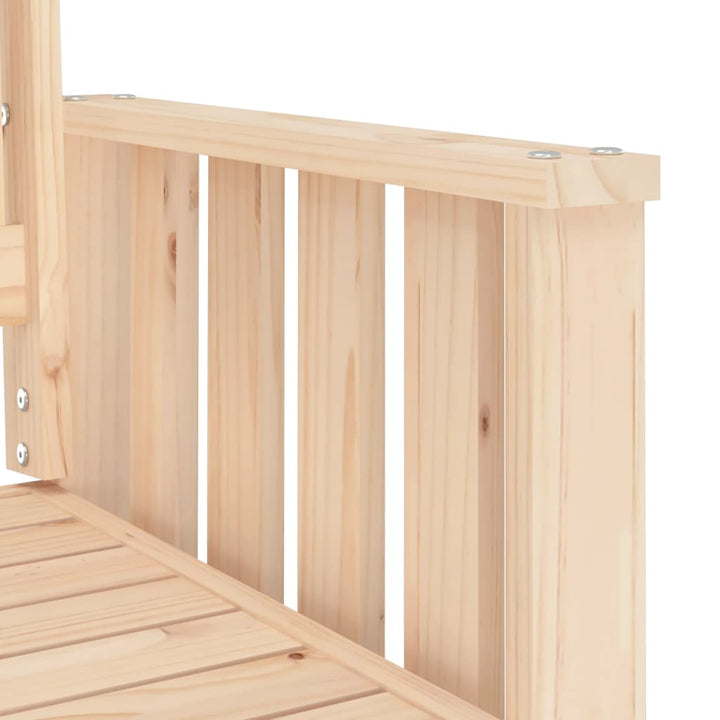 2-personers havebænk med bord massivt fyrretræ