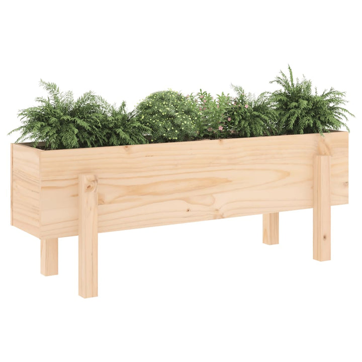 højbed 101x30x38 cm massivt fyrretræ