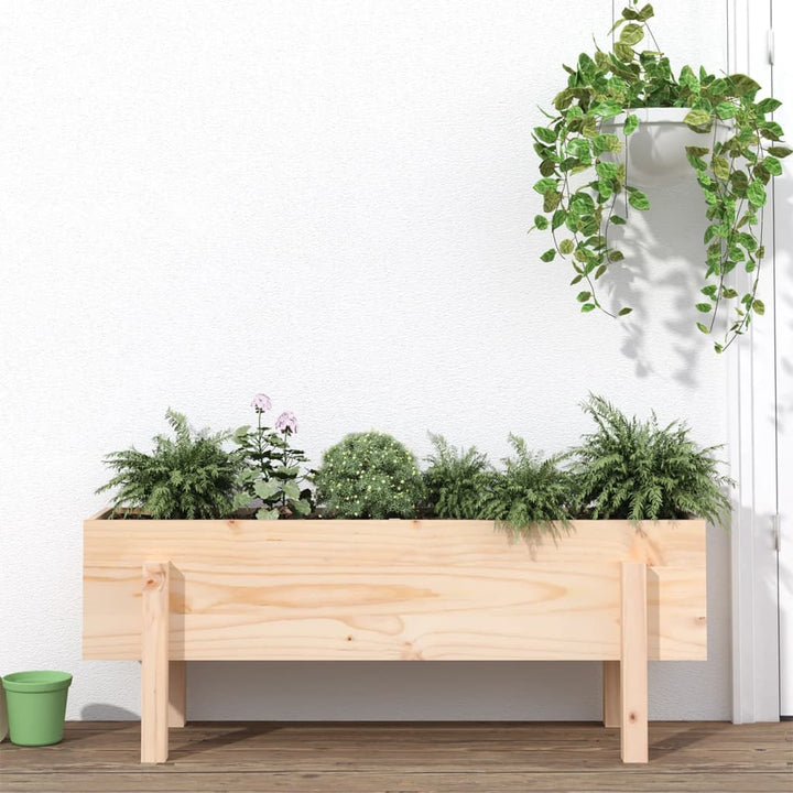 højbed 101x30x38 cm massivt fyrretræ