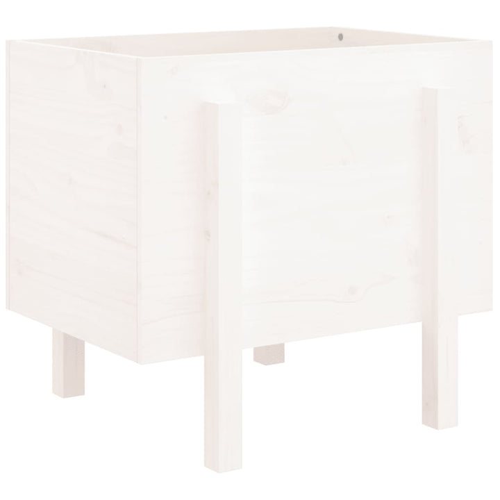 plantekasse 62x50x57 cm massivt fyrretræ hvid