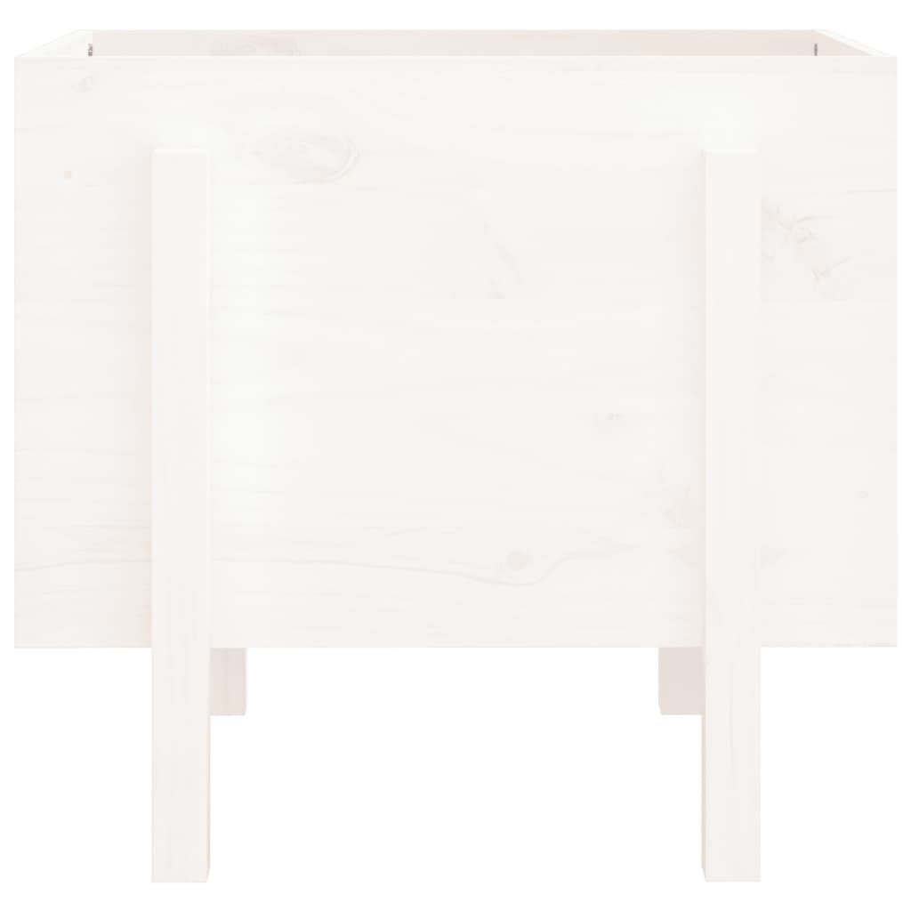 plantekasse 62x50x57 cm massivt fyrretræ hvid