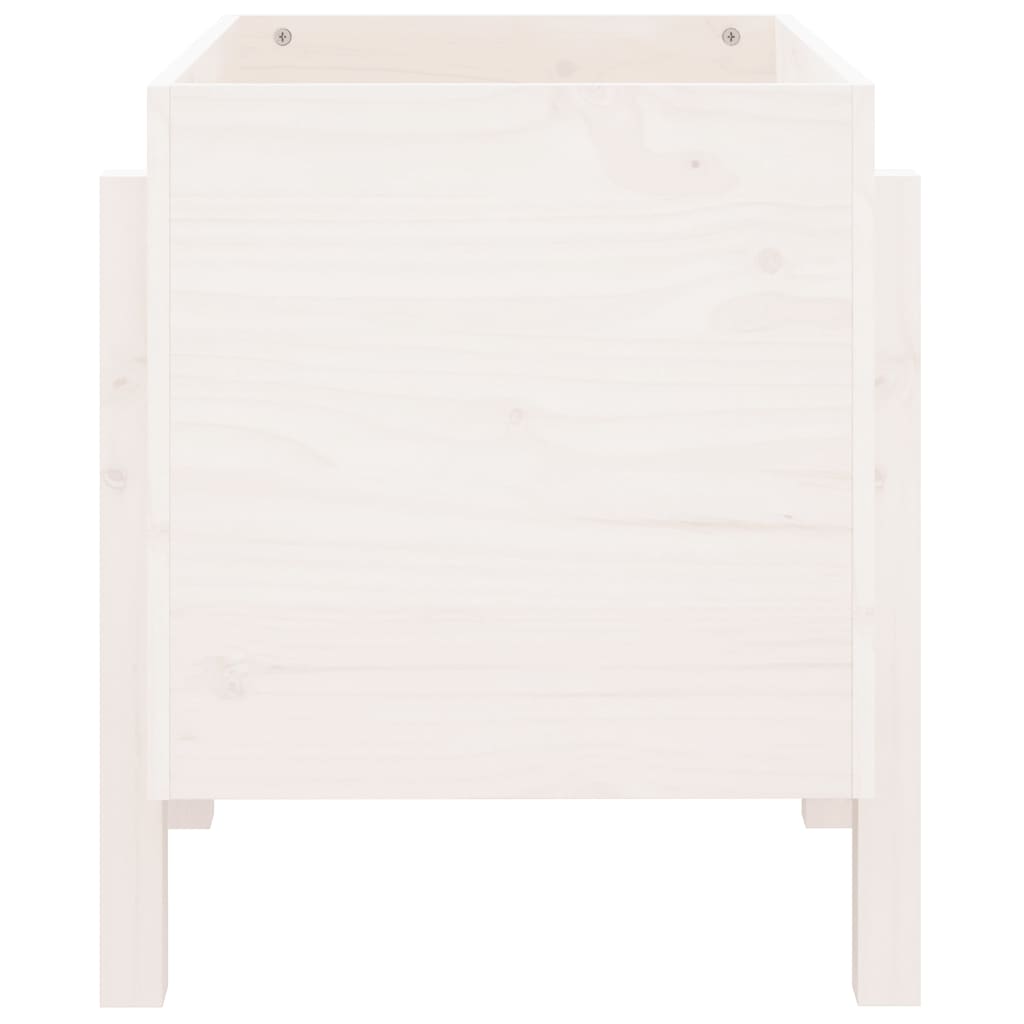 plantekasse 62x50x57 cm massivt fyrretræ hvid