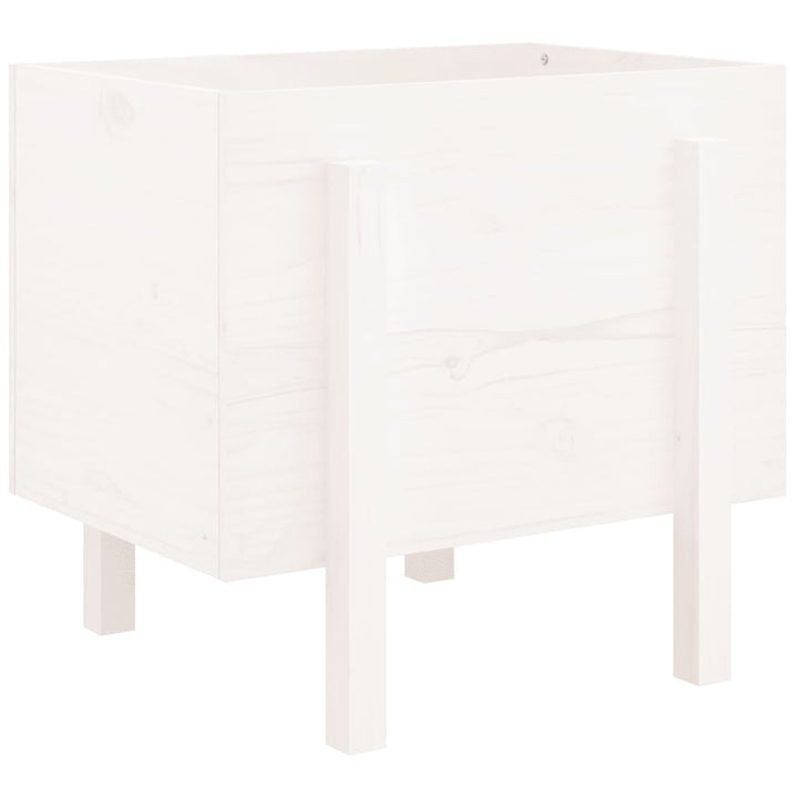 plantekasse 62x50x57 cm massivt fyrretræ hvid