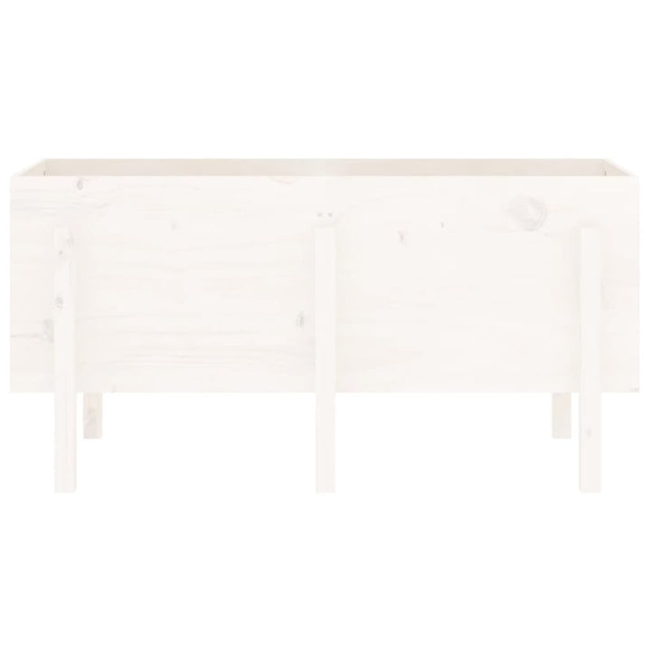 højbed 121x50x57 cm massivt fyrretræ hvid