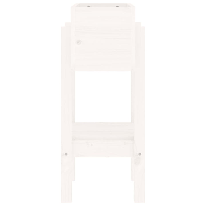 plantekasse 62x30x69 cm massivt fyrretræ hvid
