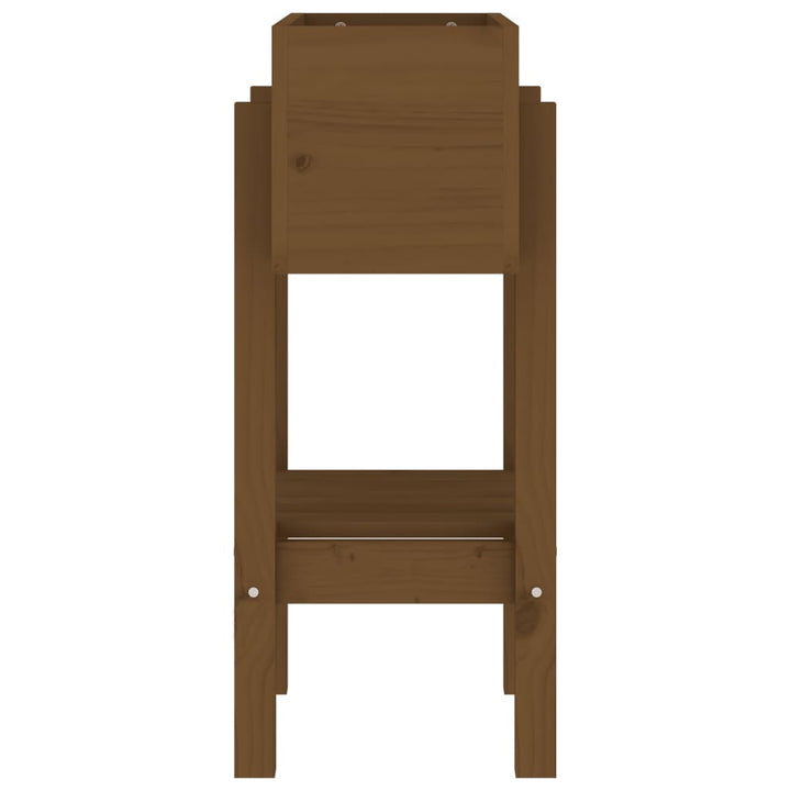 plantekasse 62x30x69 cm massivt fyrretræ gyldenbrun