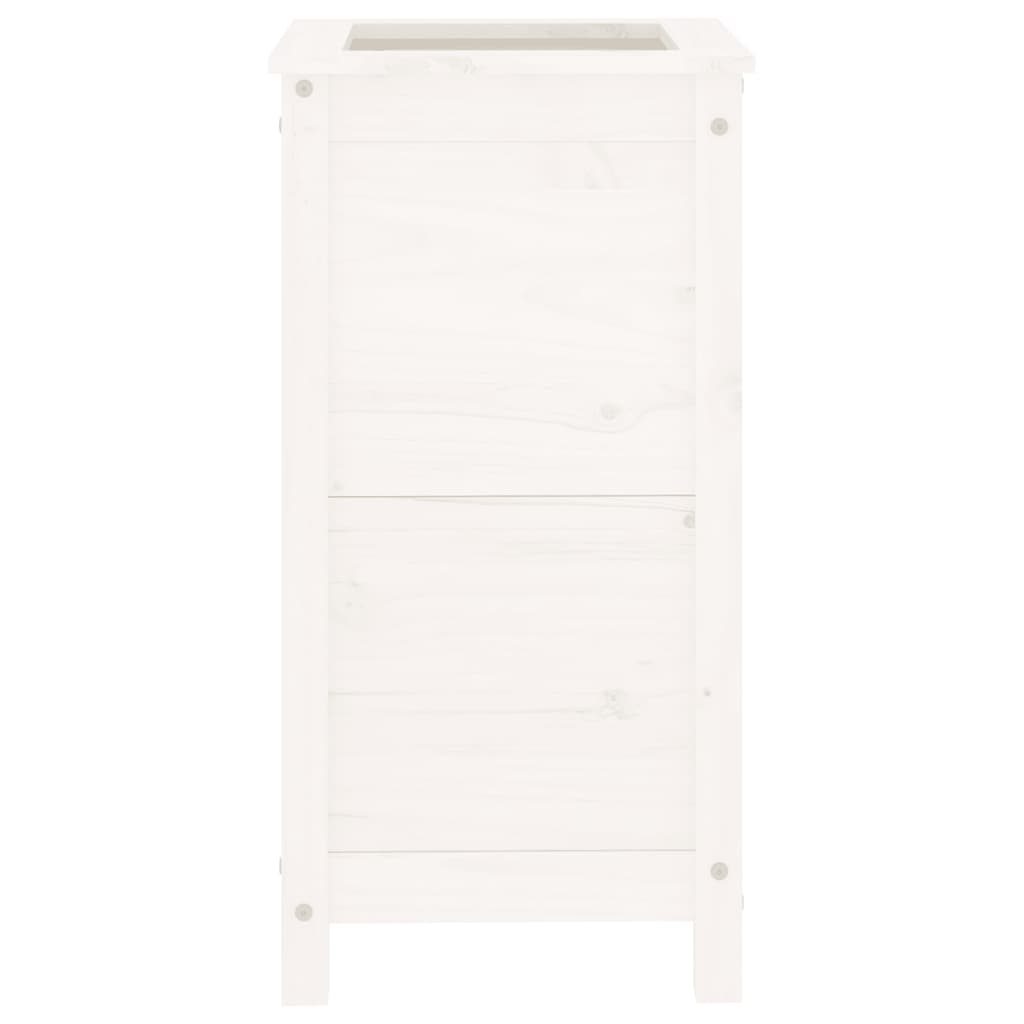 plantekasse 40x40x78 cm massivt fyrretræ hvid