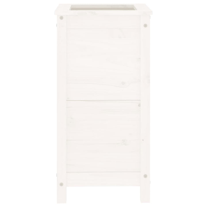 plantekasse 40x40x78 cm massivt fyrretræ hvid
