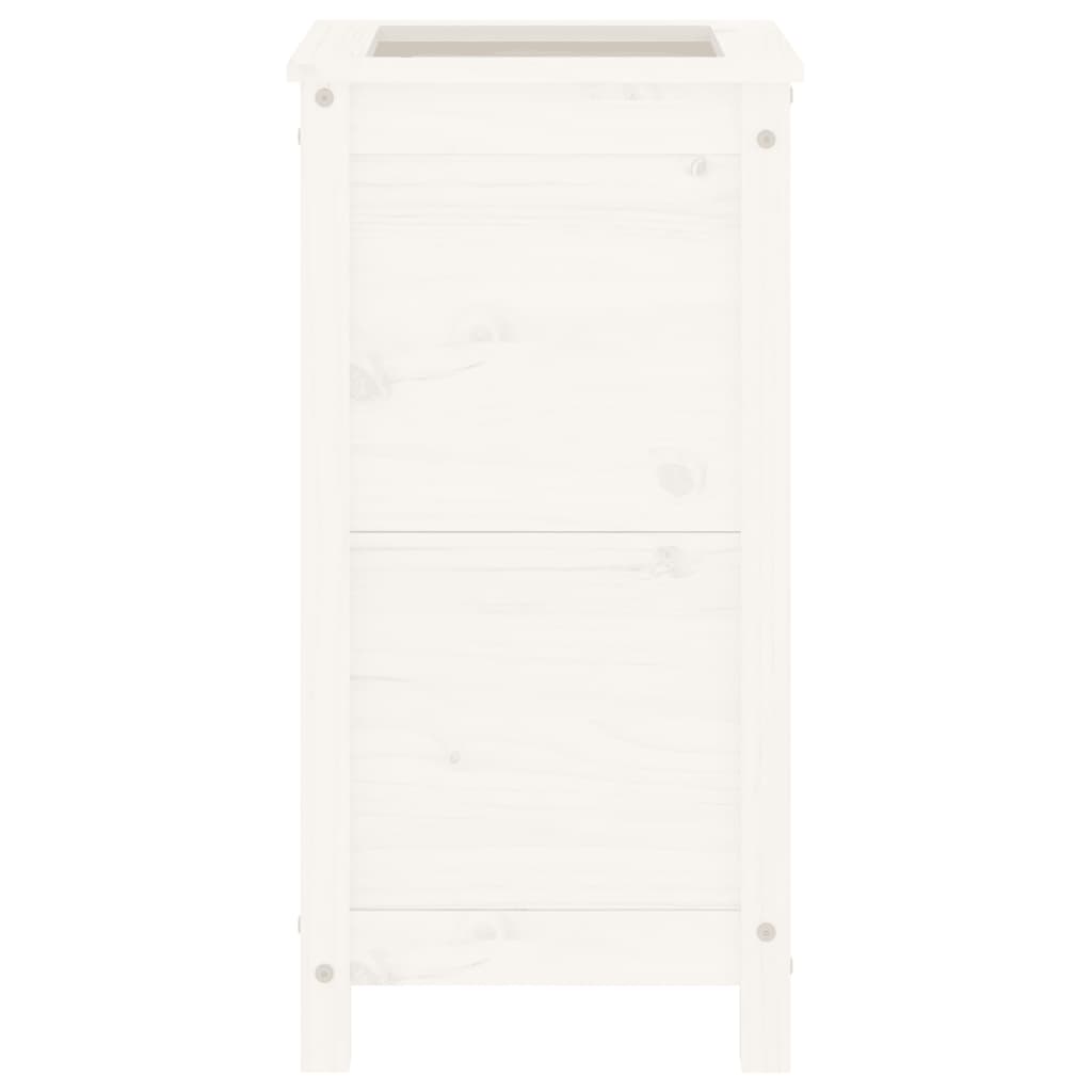 plantekasse 40x40x78 cm massivt fyrretræ hvid