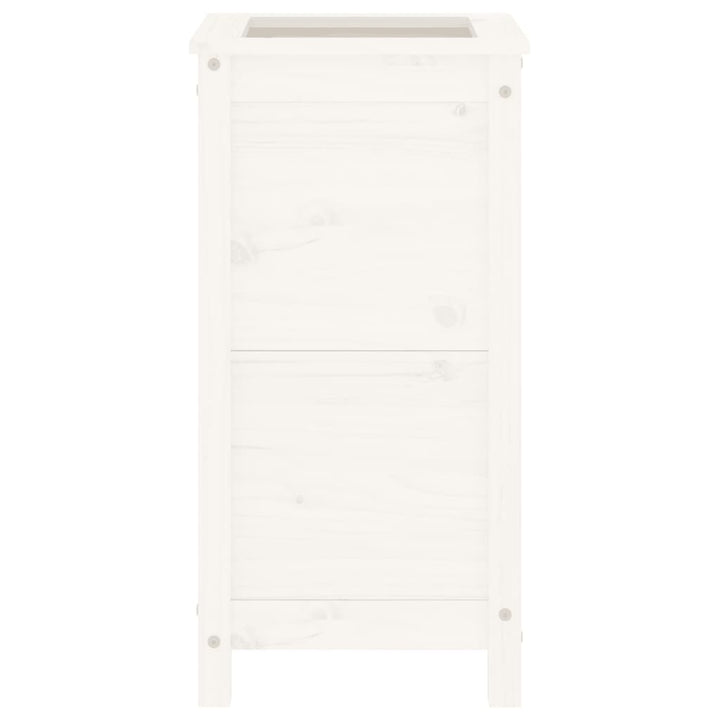 plantekasse 40x40x78 cm massivt fyrretræ hvid