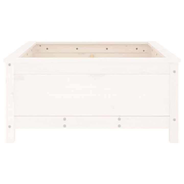 plantekasse 82,5x82,5x39 cm massivt fyrretræ hvid