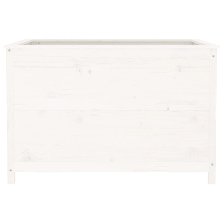 højbed 119,5x82,5x78 cm massivt fyrretræ hvid