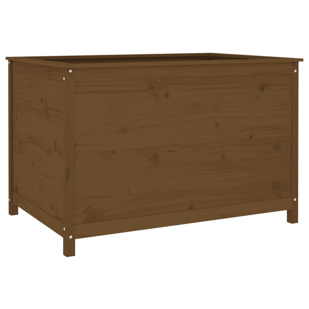 højbed 119,5x82,5x78 cm massivt fyrretræ gyldenbrun