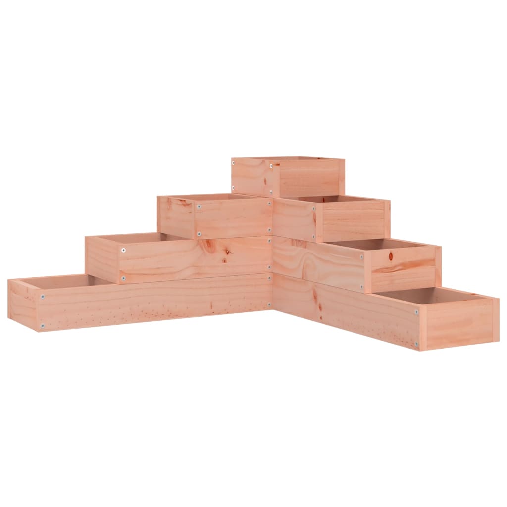 plantekasse 4 niveauer 80,5x79x36 cm massivt douglasgran
