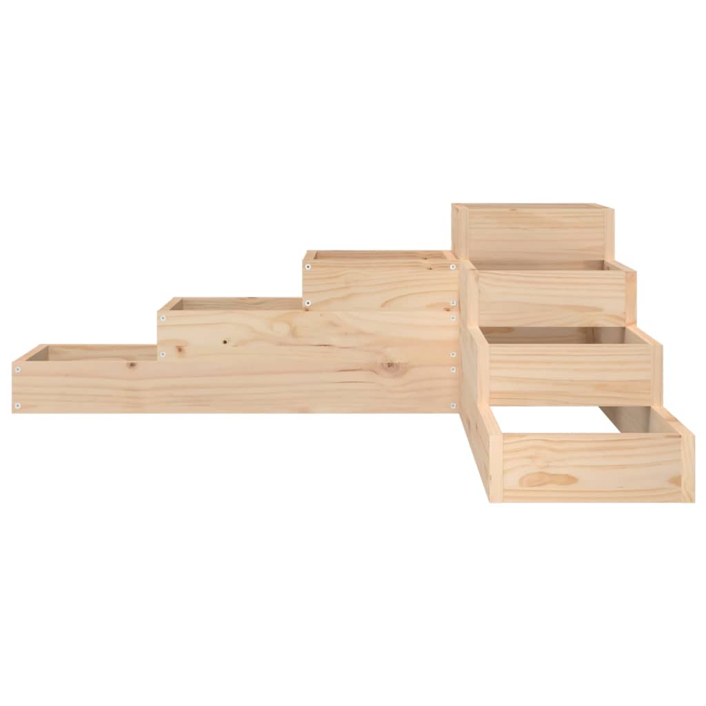 haveplantekasse 4-lags 106x104,5x36 cm massivt træ fyrretræ