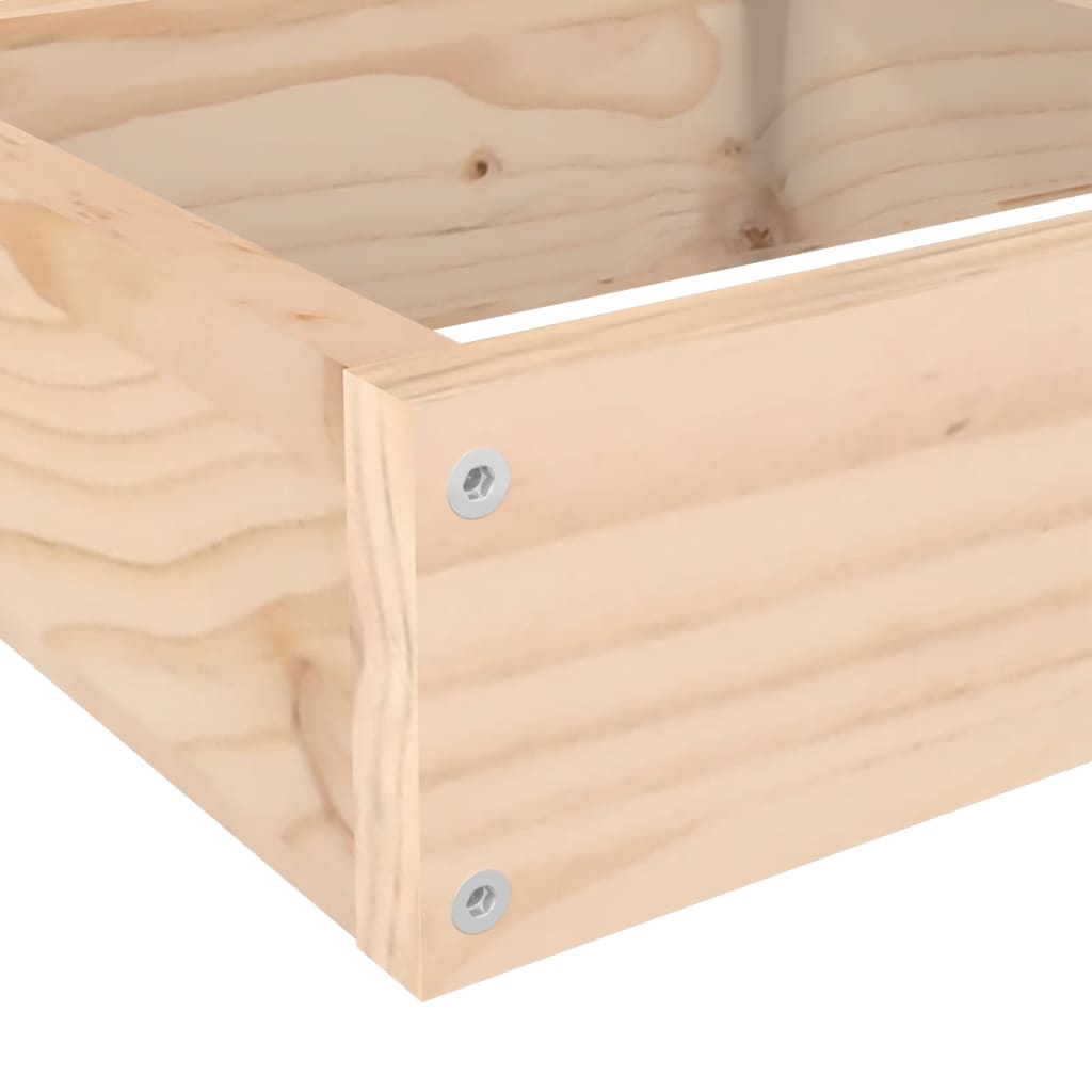 haveplantekasse 4-lags 106x104,5x36 cm massivt træ fyrretræ