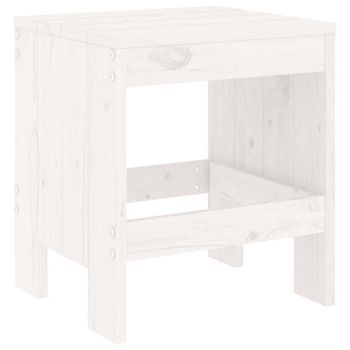 haveskamler 2 stk. 40x36x45 cm massivt fyrretræ hvid