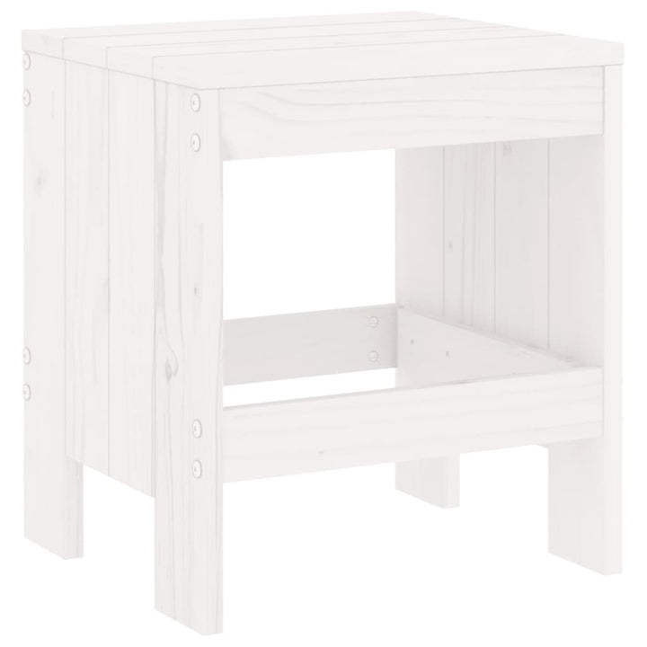 haveskamler 2 stk. 40x36x45 cm massivt fyrretræ hvid